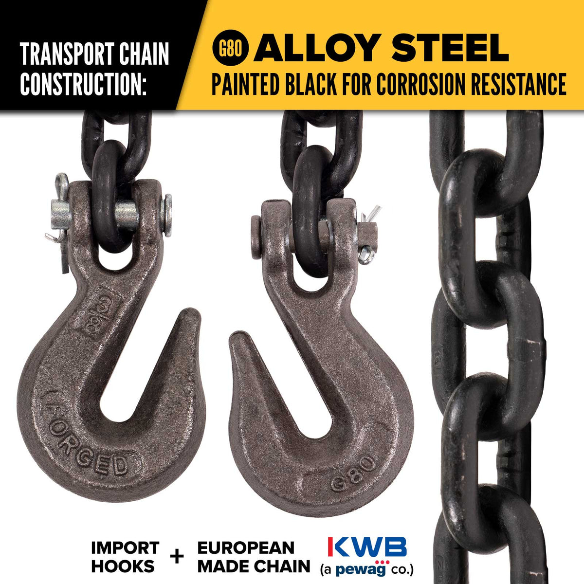 3/8" x 16' Grade 80 Chain and Binder Kit | Peerless QuikBinder Plus