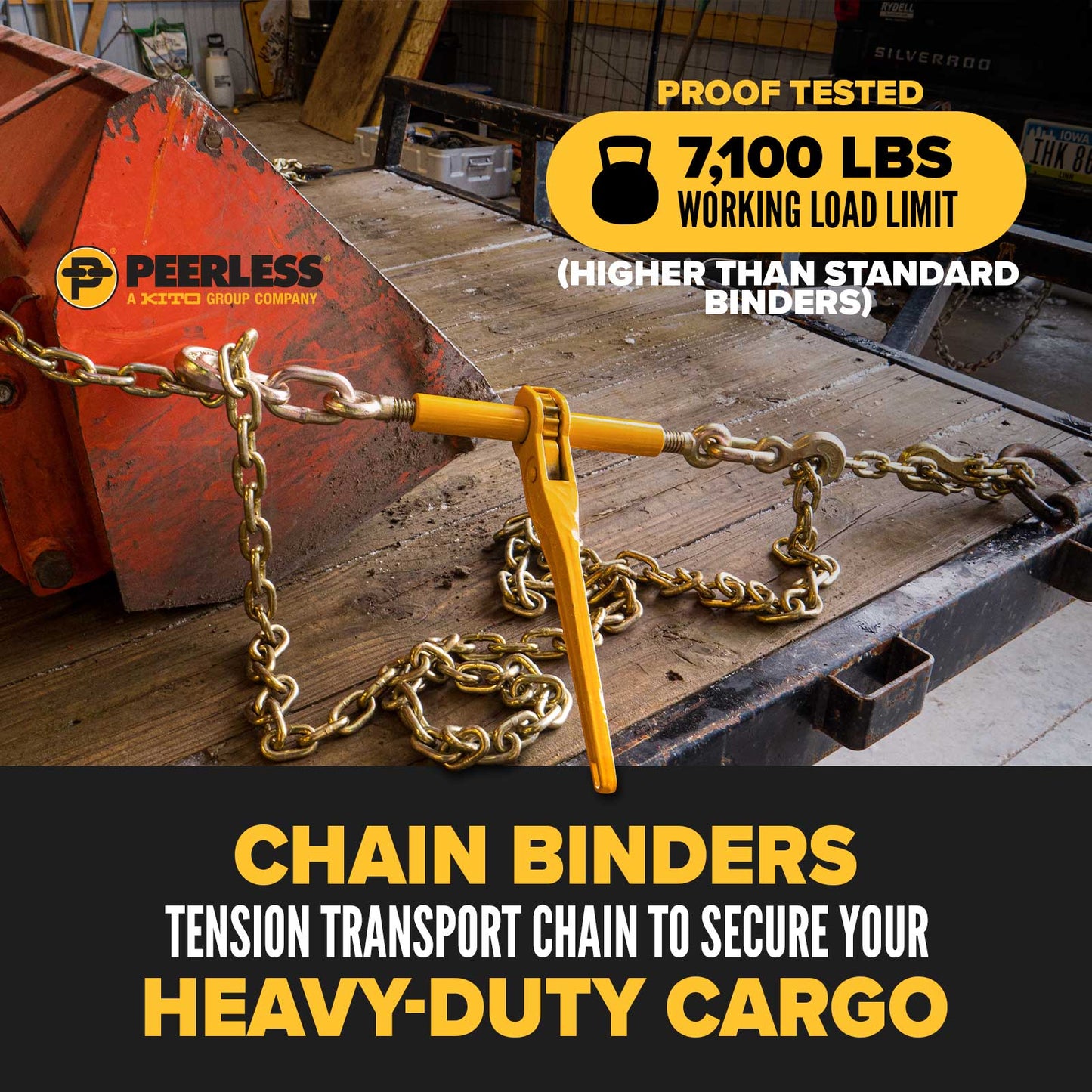 5/16" - 3/8" Peerless Ratchet Binder Plus Chain Binder