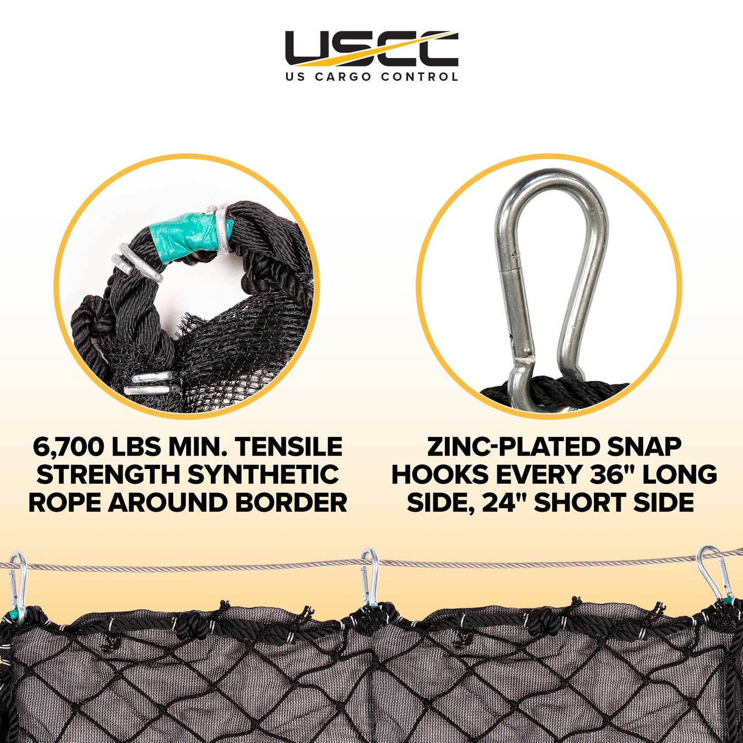 25' x 50' ANSI A10.11 Personnel Safety Net with Debris Liner | 17,500 lbs.