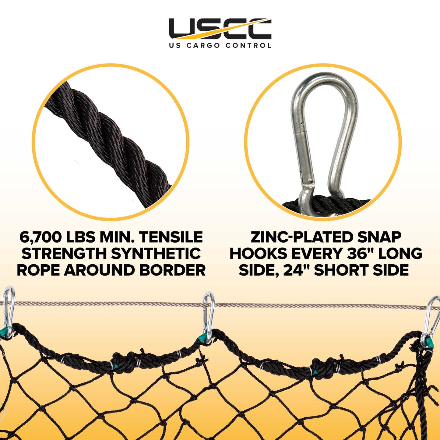 25' x 50' ANSI A10.11 Personnel Safety Net | 17,500 lbs.