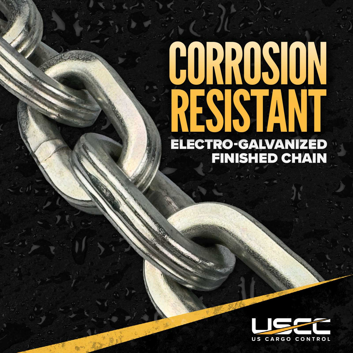 Pewag 9/32" Square Hardened Security Chain | 82 Ft. (Drum)