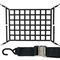 66" x 50" Standard Bed Pickup Truck Cargo Net with Cam Buckles | S-Hooks