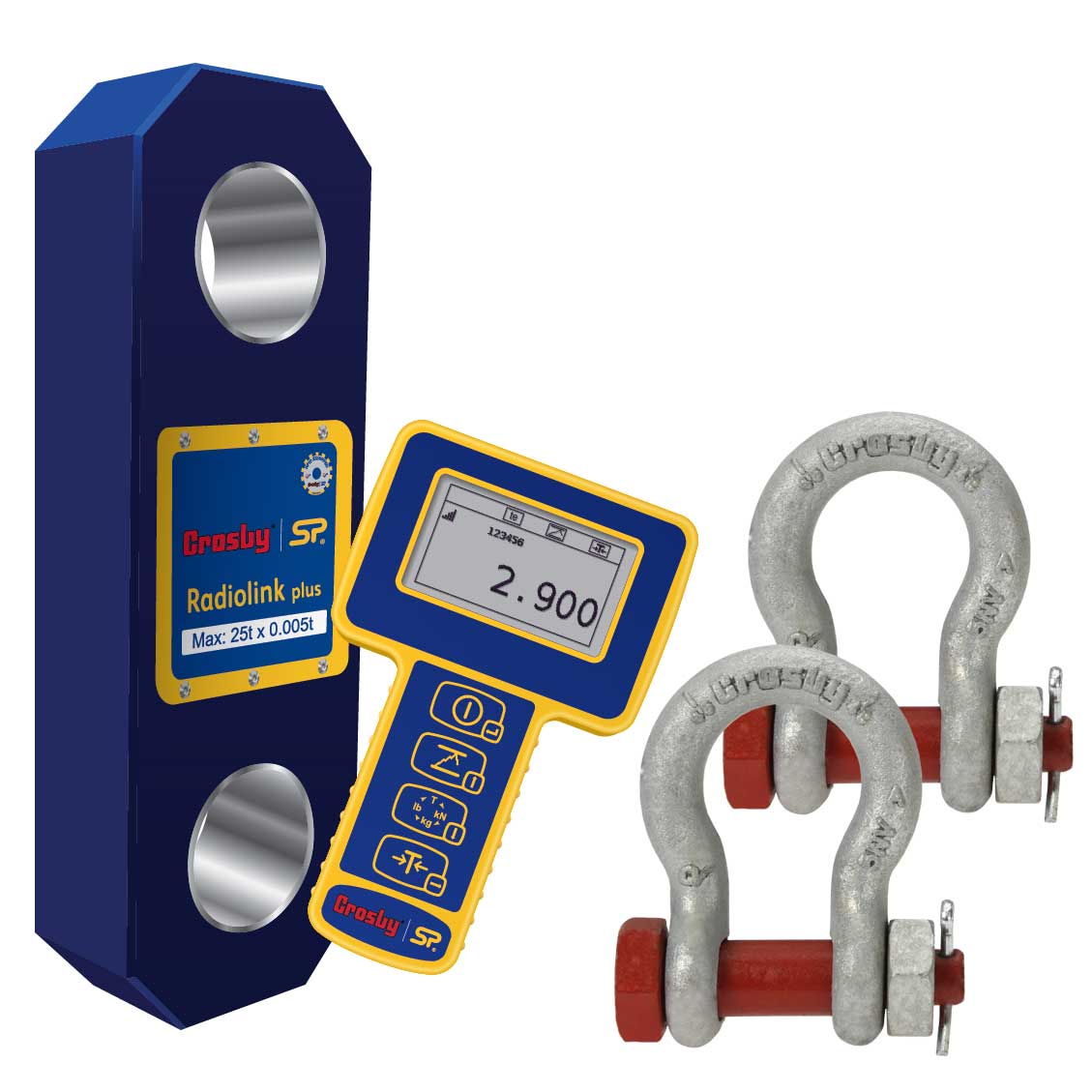 Straightpoint RLP100T 100 T Radiolink Plus with 2 Crosby 3" Shackles