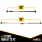 Ratcheting Cargo Bar for Pickup with No-Slip Pads