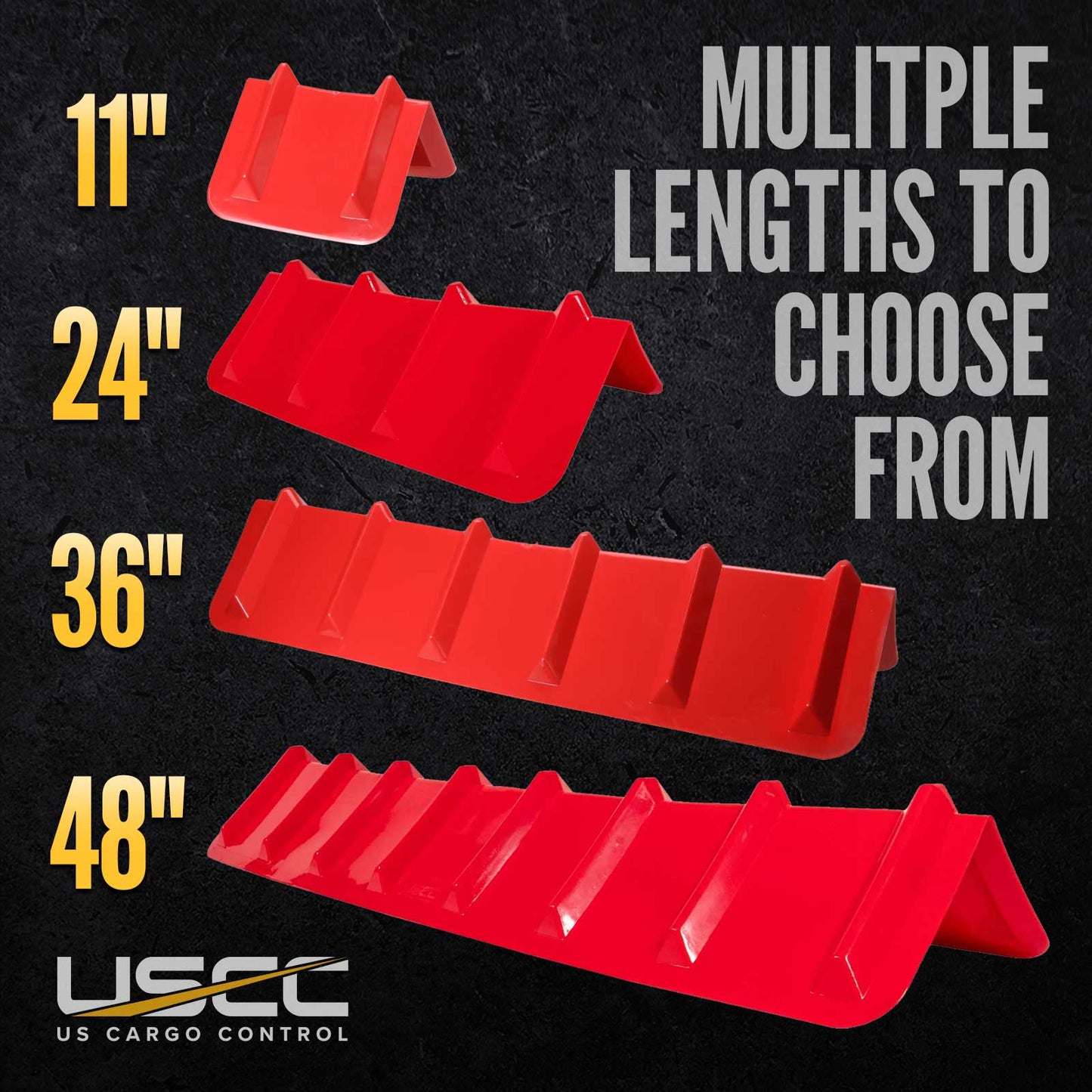 24" Cargo Corner Protector | Red Plastic | 400-Pack (Pallet)