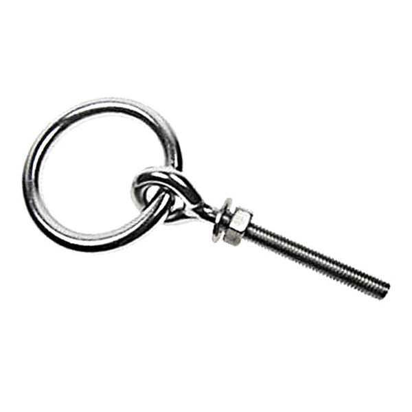 Ring Eye Bolt - Stainless Steel Type 304 - 1/2" x  4-7/8"