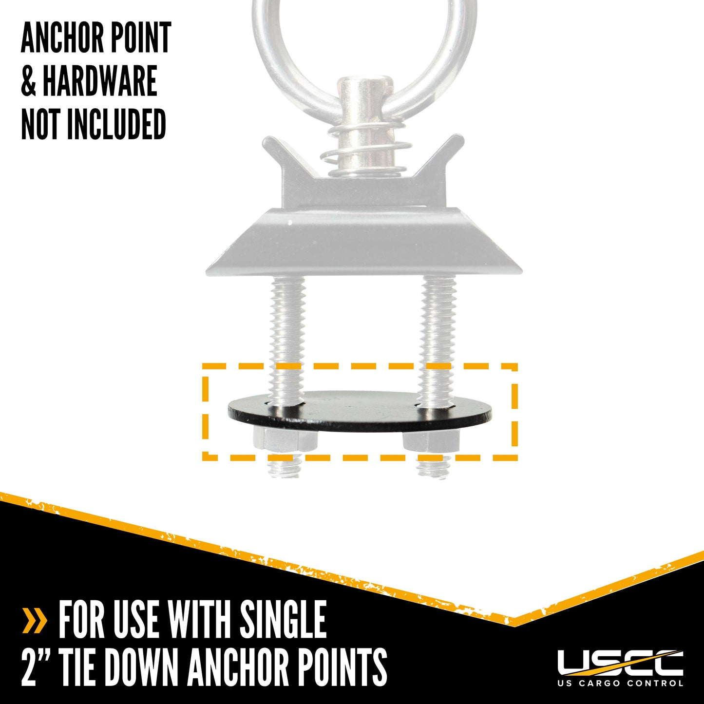 2" Bolt Plate for Single L-Track Anchor Point