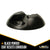 Single Stud Round L-Track Anchor Point with Bolt Plate | Black