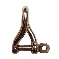 3/16" Screw Pin Twisted Shackle Stainless Steel