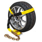 Side Mount Wheel Net with Ratchet and Chain Extension | 2' Cordura Wear Sleeve Included