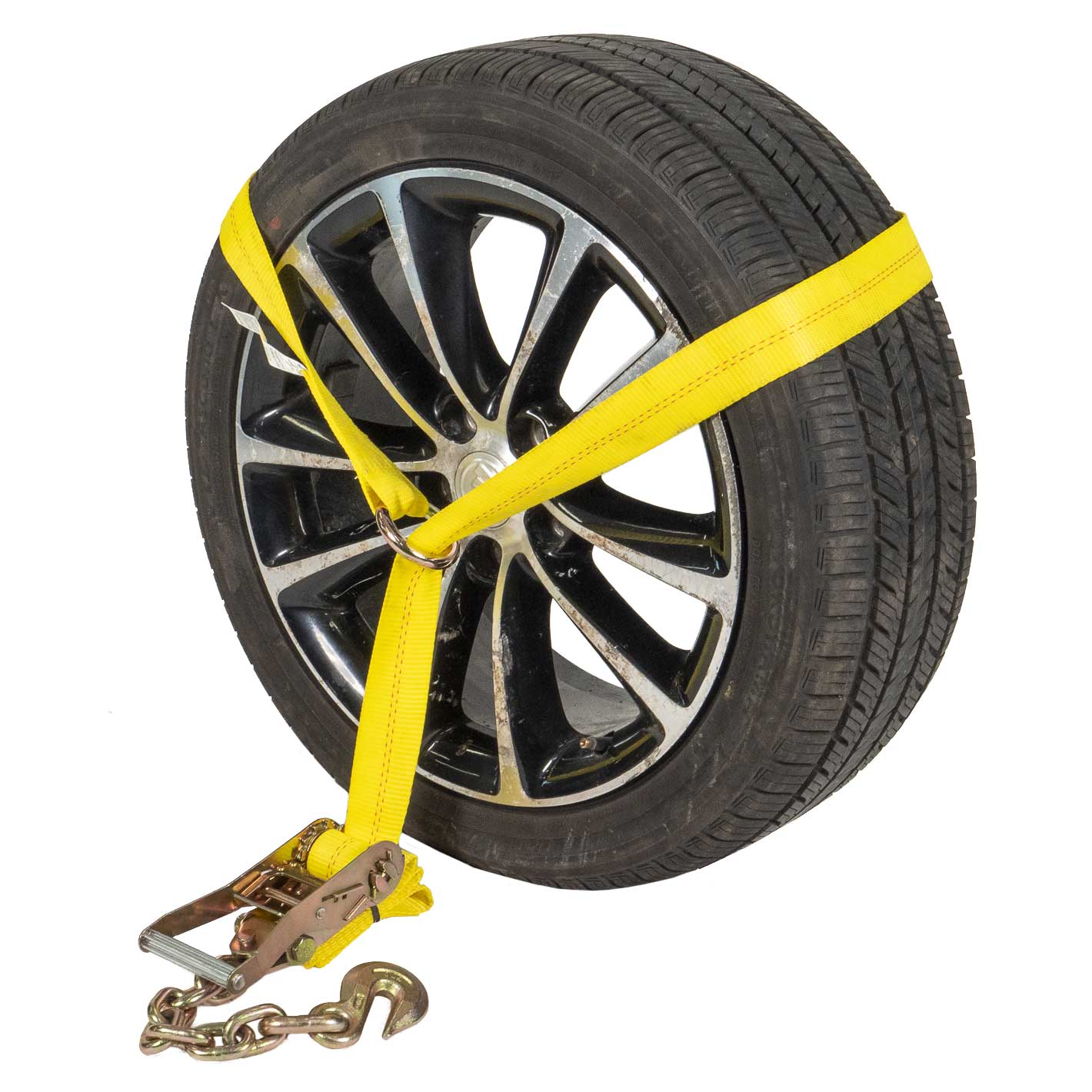 Side Mount Wheel Net w/ Ratchet & Chain Extension - 4 Pack