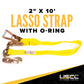 Side Mount Wheel Net with Ratchet and Chain Extension | 2' Cordura Wear Sleeve Included
