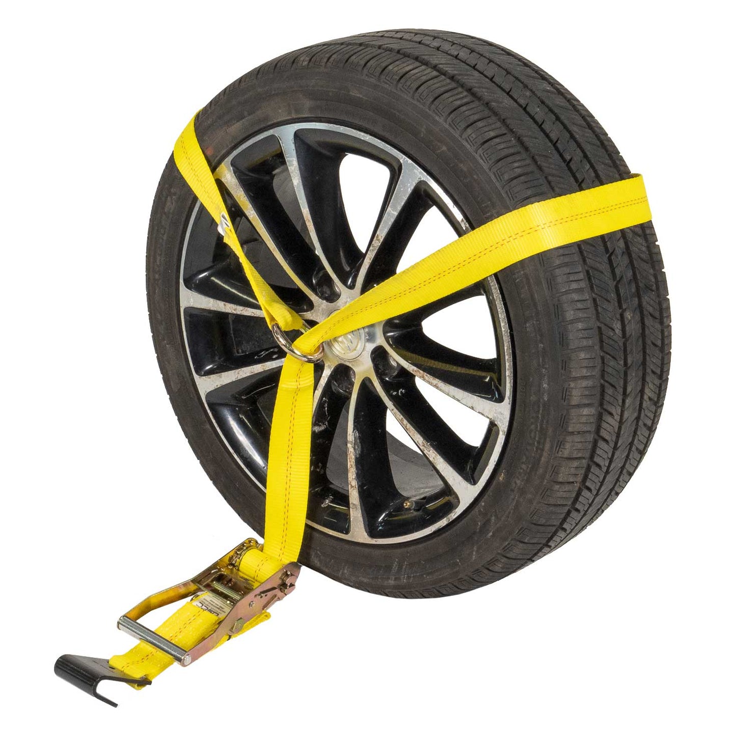 Side Mount Wheel Net with Ratchet and Flat Hook - 4 pack