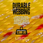 Side Mount Wheel Net with Ratchet and Flat Hook | 2' Cordura Wear Sleeve Included