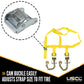 Side Mount Wheel Net W/ Cam Buckle & 2 Ratchets and Chain Extensions