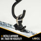 Single Stud L-Track Fitting with D-Ring | Black | 4,000 lbs. BS