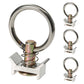 Single Stud L-Track Fitting with Stainless Steel Round Ring | 4,000 lbs. BS | 4-Pack