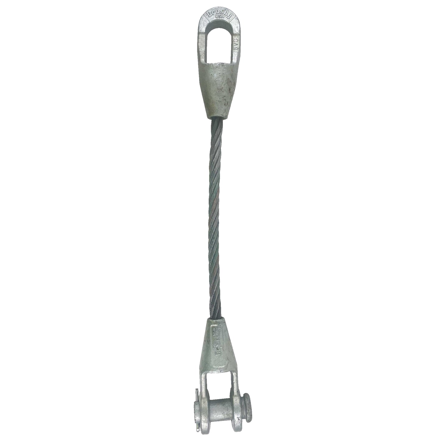 5/8" x 20' Open and Closed Spelter Socket Wire Rope Sling