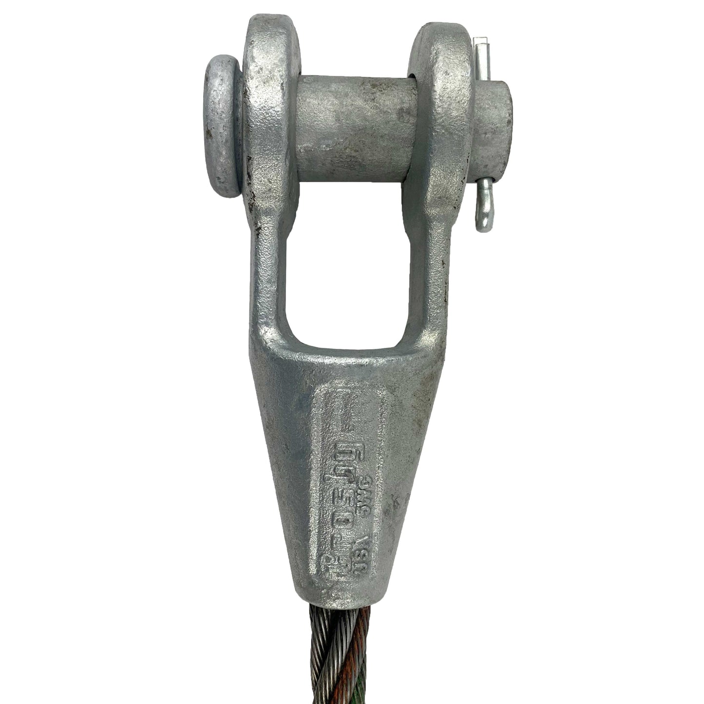 1-1/2" x 3' Open and Open Spelter Socket Wire Rope Sling