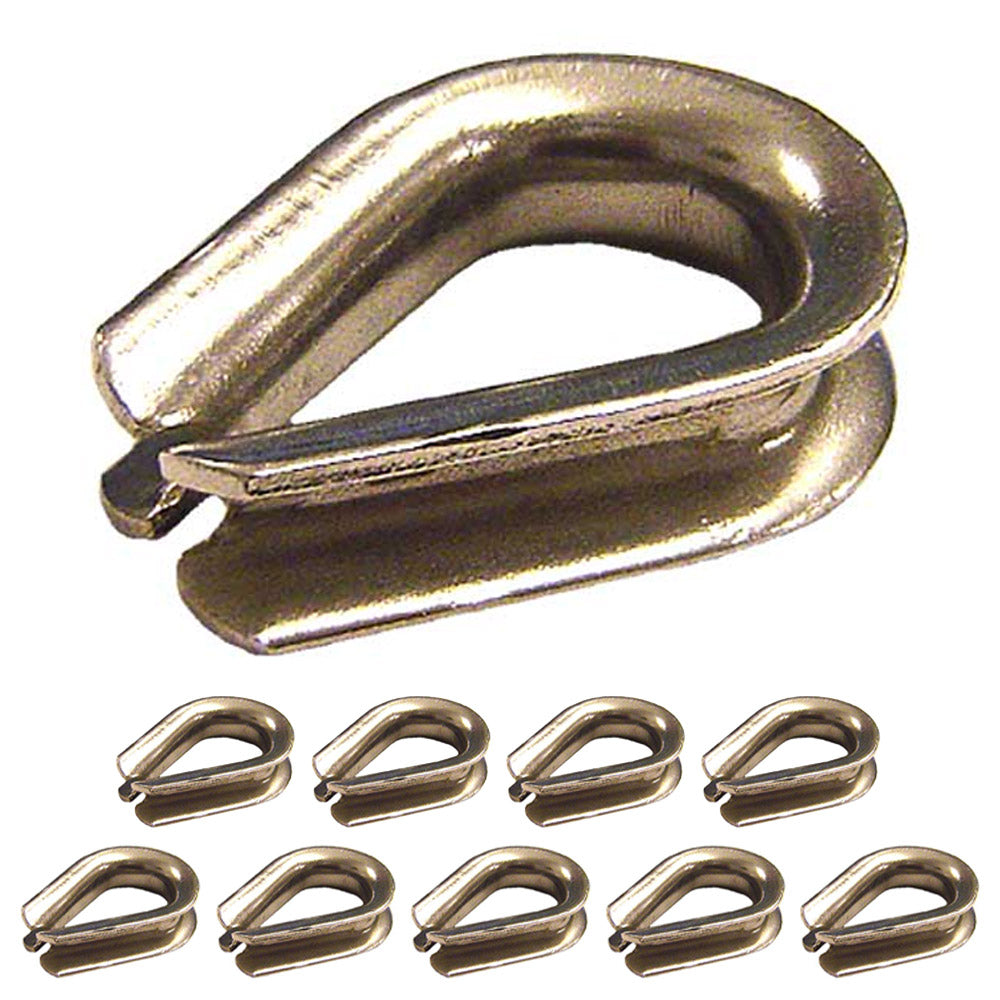 5/8" Stainless Steel Thimble | Type 304 - Heavy-Duty | 10-Pack