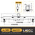 Standard Adjustable Lifting Beam w/ Swivel Hooks -  15,000 Lb. Capacity - 10' to 12' Spread