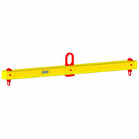 Standard Adjustable Lifting Beam w/ Shackles -  2,000 lb Capacity - 3' to 6' Spread