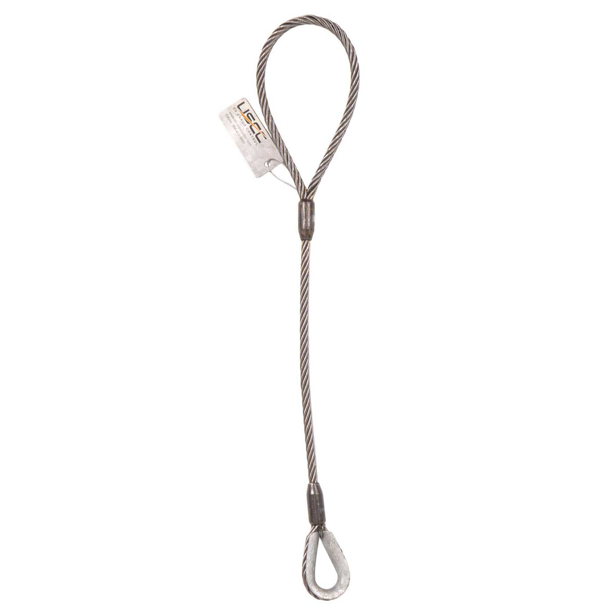 1/2" x 4' Standard Eye & Thimble Wire Rope Sling
