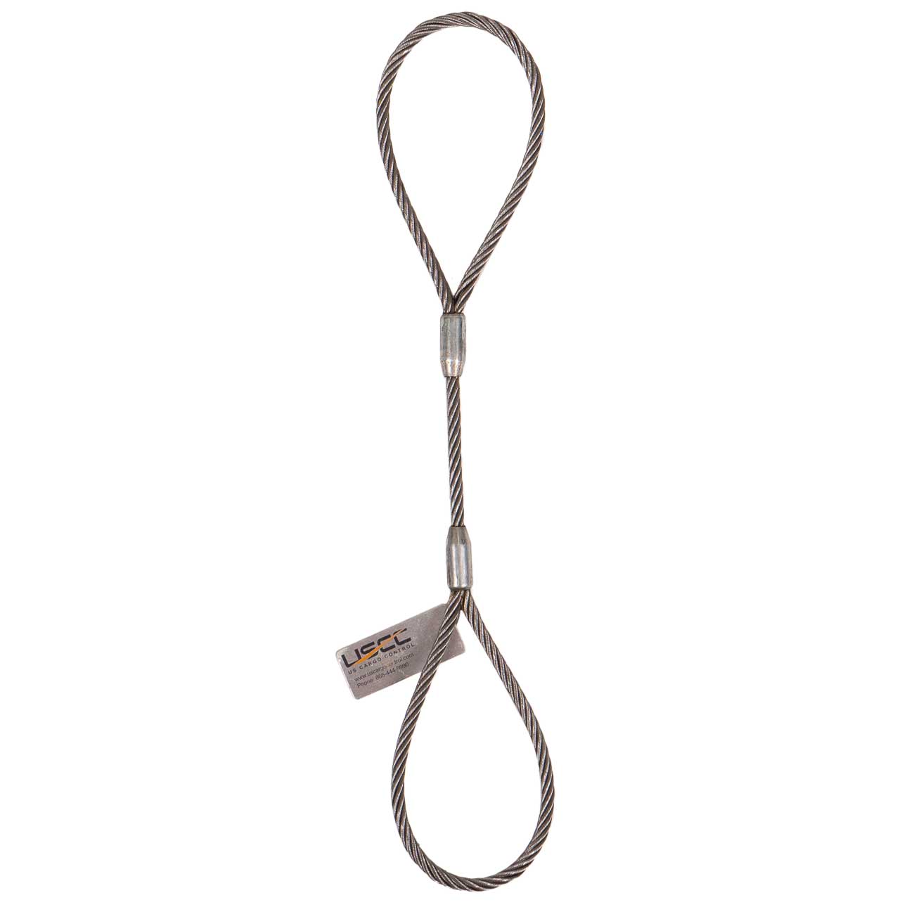 3/8" x 8' Standard Eye Wire Rope Sling