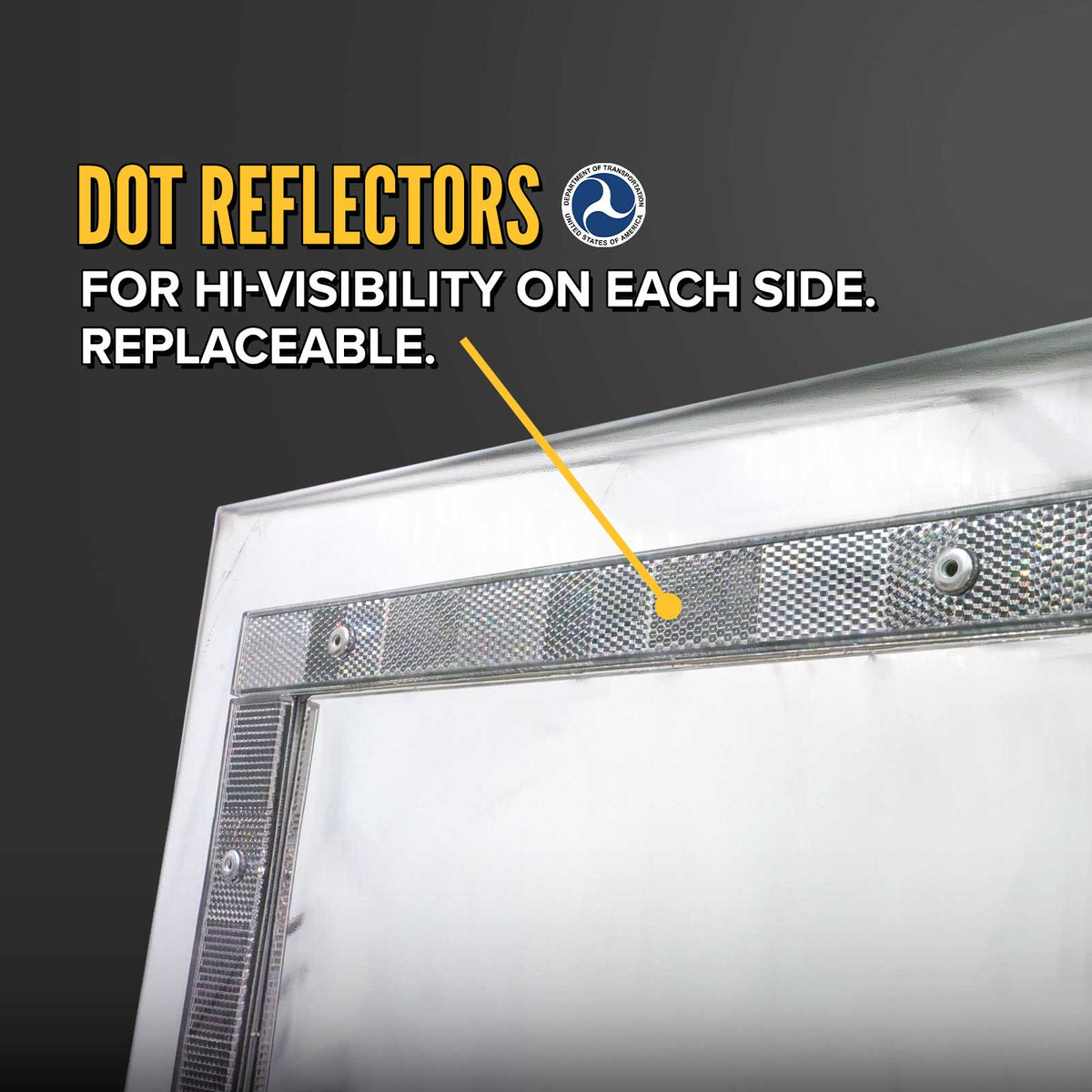 68" x 80" 3-Door Split Enclosed Headache Rack | Bar Window | U-Bolt Mounting Kit