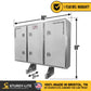 68" x 80" 3-Door Enclosed Headache Rack | Side Mounting Kit