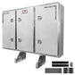 68" x 80" 3-Door Enclosed Headache Rack | Straight Frame Mounting Kit