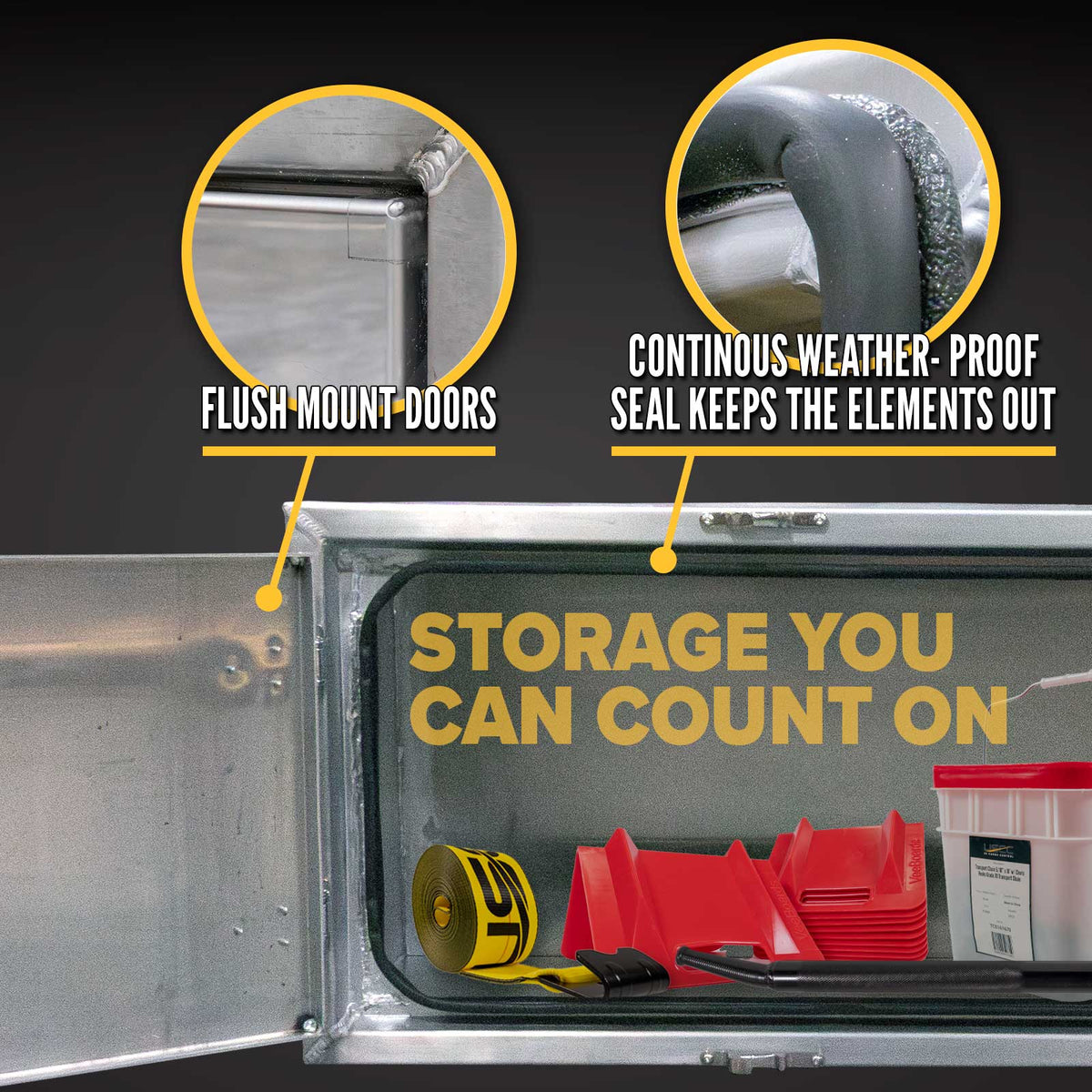 Sturdy-Lite Flush Door Toolbox 24" x 24" x 60"