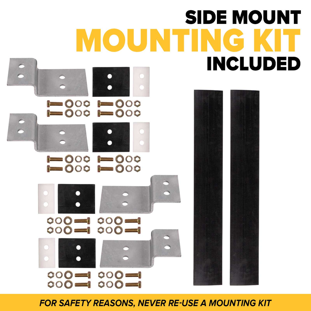 68" x 86" Semi Headache Rack | 2 Half-Trays & 2 Chain Hangers | Side Mounting Kit