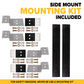 68" x 80" 3-Door Enclosed Headache Rack | Side Mounting Kit