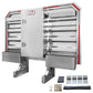 68" x 80" 1-Door Semi Headache Rack | 2 Half-Trays & 2 Chain Hangers | Side Mounting Kit