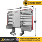 68" x 80" 1-Door Semi Headache Rack | 2 Half-Trays & 2 Chain Hangers | Straight Frame Mounting Kit