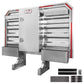68" x 80" 1-Door Semi Headache Rack | 2 Half-Trays & 2 Chain Hangers | Straight Frame Mounting Kit