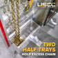 68" x 80" 1-Door Semi Headache Rack | 2 Half-Trays & 2 Chain Hangers | U-Bolt Mounting Kit