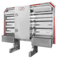 68" x 80" 1-Door Semi Headache Rack | 2 Half-Trays & 2 Chain Hangers