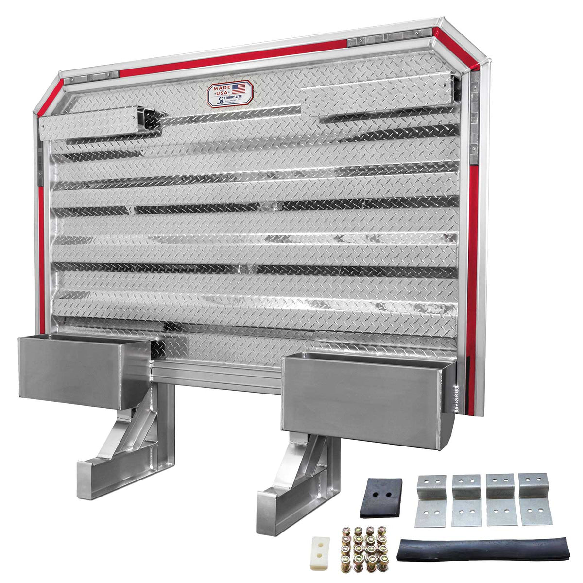 68" x 86" Semi Headache Rack | 2 Half-Trays & 2 Chain Hangers | Side Mounting Kit