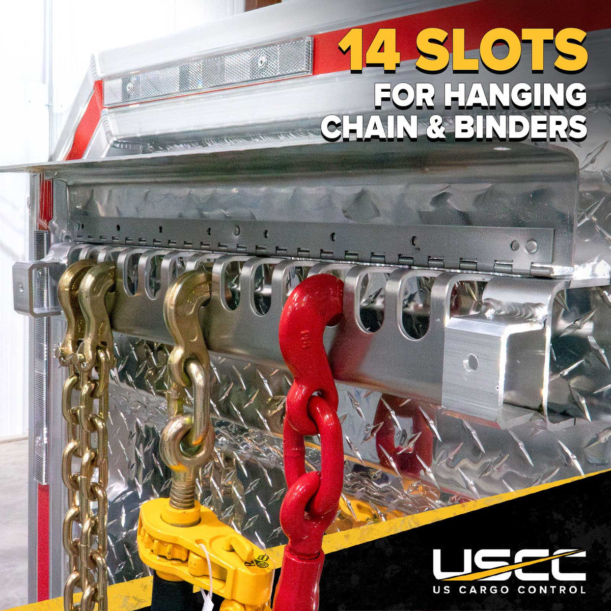 68" x 80" 1-Door Semi Headache Rack | 2 Half-Trays & 2 Chain Hangers | U-Bolt Mounting Kit