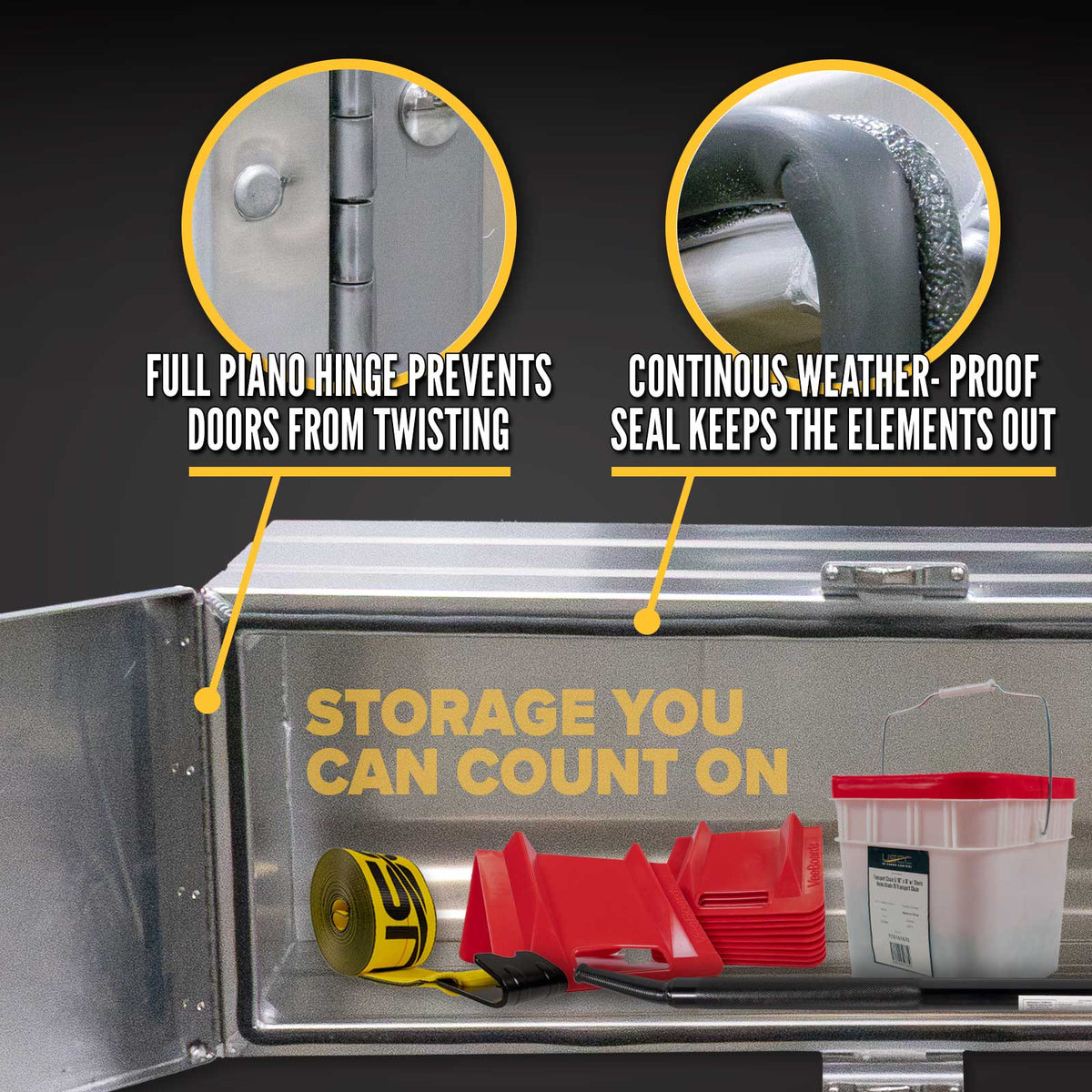 Sturdy-Lite Double Mirror Underbody Toolbox 18" x 18" x 60"