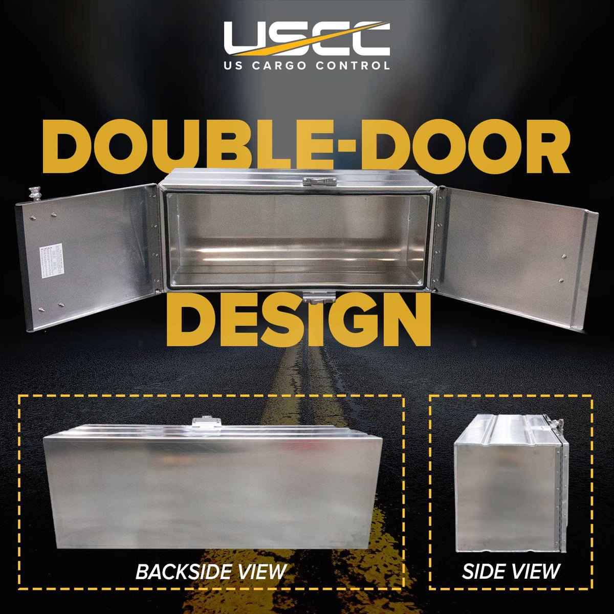 Sturdy-Lite Double Mirror Underbody Toolbox 24" x 24" x 48"