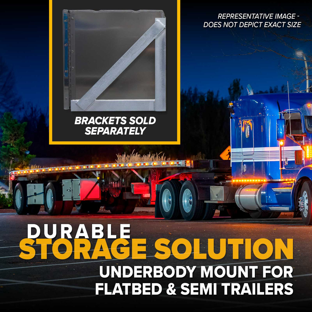 Sturdy-Lite Double Mirror Underbody Toolbox 24" x 24" x 48"