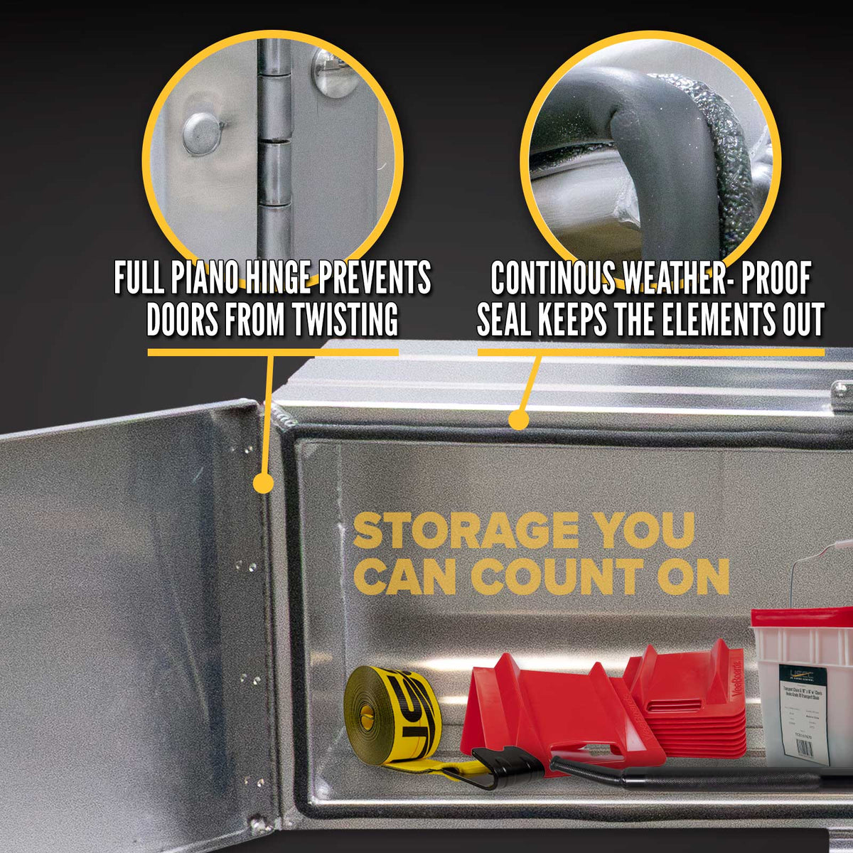 Sturdy-Lite Double Mirror Underbody Toolbox 24" x 24" x 60"
