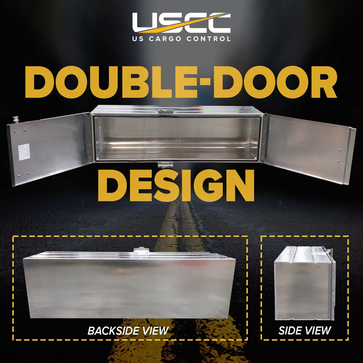 Sturdy-Lite Double Mirror Underbody Toolbox 24" x 24" x 60"
