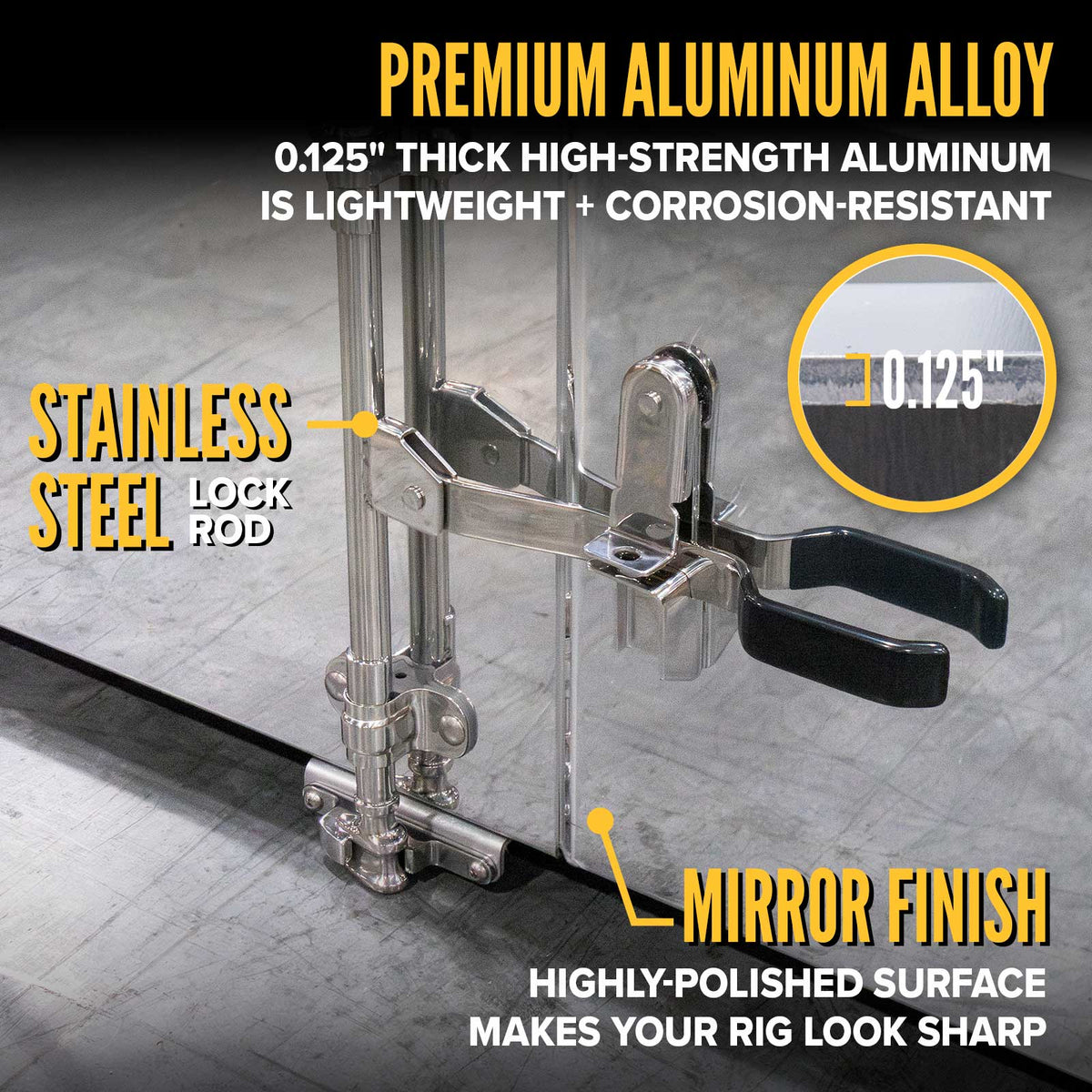 Sturdy-Lite Double Mirror Underbody Toolbox 24" x 24" x 60"