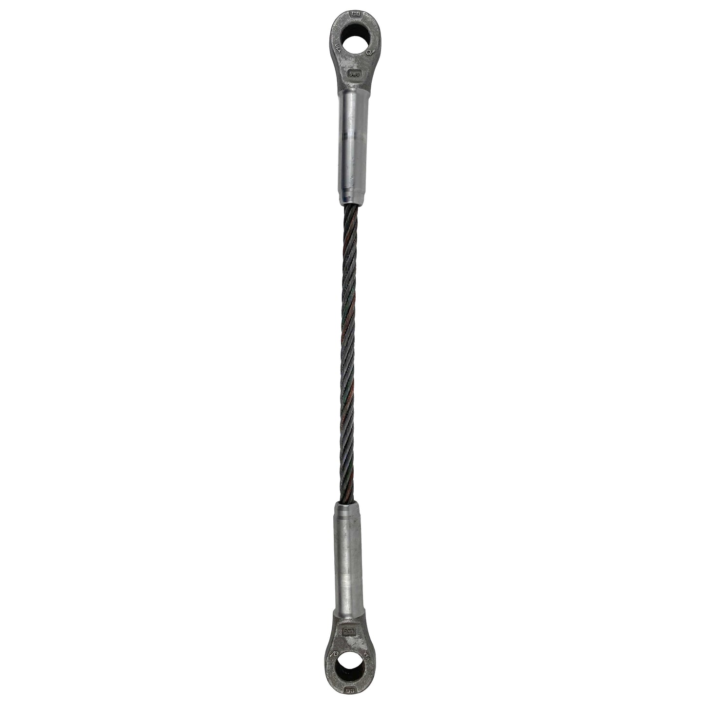 1" x 4' Closed and Closed Swage Socket Wire Rope Sling