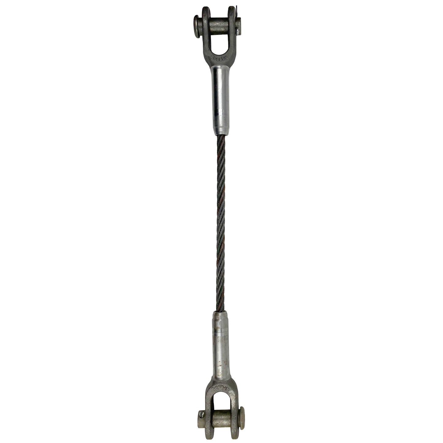 1" x 20' Open and Open Swage Socket Wire Rope Sling