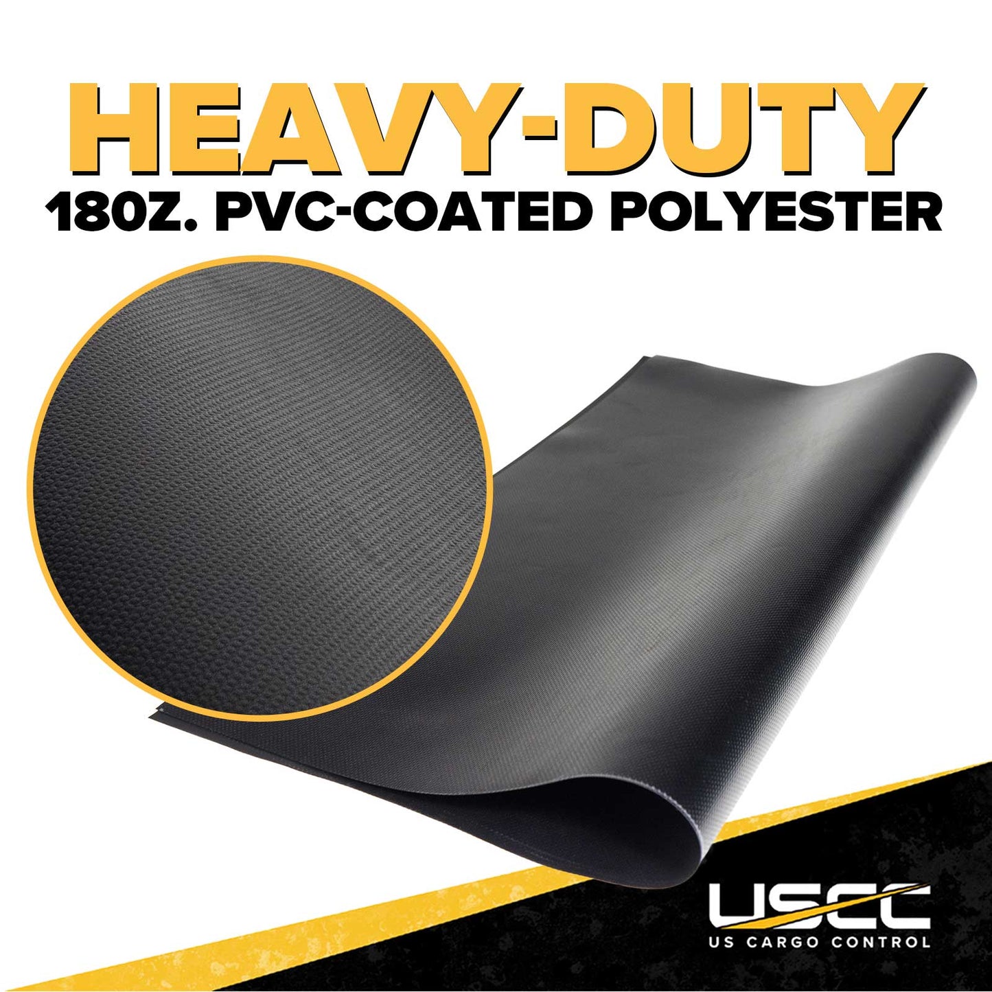 Tarp Repair Kit: 2'x2' Black Tarp Patch and Vinyl Cement